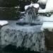 bevroren waterval ijsfontein